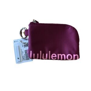 Lululemon Clippable Card Pouch Deep Luxe/Pink Tide